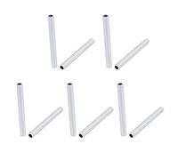 Sourcingmap Lamp Pipe Nipple, M8 Thread 75mm Length Hollow Lamps Repair Part Hardware for Lamp Lights, Zinc Plated Silver Tone, Pack of 10