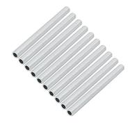 Sourcingmap Lamp Pipe Nipple, M8 Thread 95mm Length Hollow Lamps Repair Part Hardware for Lamp Lights, Zinc Plated Silver Tone, Pack of 10