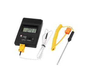 sourcingmap LCD Display Type K Digital Thermometer TM-902C + 2 Thermocouple Probe