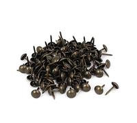 Sourcingmap Leather Sofa 8mm x 15mm Round Head Upholstery Tack Nail Bronze Tone 120pcs