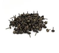 sourcingmap Leather Sofa 8mm x 15mm Round Head Upholstery Tack Nail Bronze Tone 200pcs