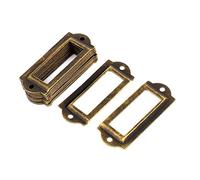 Sourcingmap Library File Drawer Label Tag Name Card Holder Bronze Tone 20pcs
