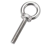 Sourcingmap Lifting Eye Bolt M10 x 60mm Male Thread 304 Stainless Steel for Hanging, Pack of 2