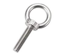Sourcingmap Lifting Eye Bolt M12 x 50mm Male Thread 304 Stainless Steel for Hanging, Pack of 2