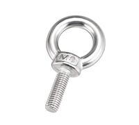 Sourcingmap Lifting Eye Bolt M8 x 25mm Male Thread 304 Stainless Steel for Hanging, Pack of 2