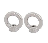 sourcingmap Lifting Eye Nut M14 Female Thread 316 Stainless Steel Round Shape for Rope Fitting Pack of 2