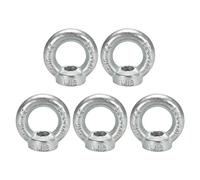 sourcingmap Lifting Eye Nut M16 Female Thread C15 Carbon Steel Round Shape for Rope Fitting Pack of 5