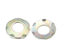 sourcingmap M10 Inner Dia carbon Steel Serrated Conical Spring Washer Bronze Tone 20pcs