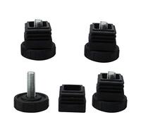 sourcingmap M10 Leveling Feet 30 x 30mm Square Insert Adjustable Furniture Glide 4 Sets