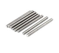 Sourcingmap M10 x 130mm 304 Stainless Steel Fully Threaded Rods Bar Studs Fasteners 10 Pcs