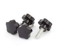 Sourcingmap M10 x 30mm Star Head Design Metal Screw Clamping Knob Grip 4 Pcs