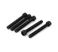 Sourcingmap M10 x 80mm Carbon Steel Full Threaded Hexagon Socket Cap Head Screws Bolts 5pcs