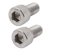 Sourcingmap M10x20mm 304 Stainless Steel Left Hand Thread Hex Socket Cap Screw Fastener 2pcs