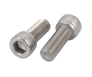 Sourcingmap M10x25mm 1.25mm Pitch 304 Stainless Steel Hex Socket Head Cap Screws Bolts 2pcs