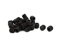 Sourcingmap M12 Dia 12mm Length Head Hex Socket Cup Point Grub Screw Black DIN916 30pcs