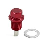sourcingmap M14 x 1.5 Red Magnetic Engine Oil Pan Drain Bolt Screw for Car