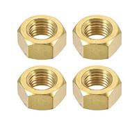Sourcingmap M16 Brass Machine Screw Insert Lock Hex Hexagon Nut Fastener 4pcs