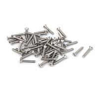 Sourcingmap M2-0.4 x 12mm Fine Thread Stainless Steel Phillips Flat Countersunk Head Machine Screws 50pcs