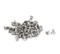 Sourcingmap M2-0.4 x 4mm Fine Thread 304 Stainless Steel Phillips Flat Countersunk Head Machine Screws 50pcs