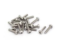 Sourcingmap M2.5 x 12mm 304 Stainless Steel Torx Pan Head Screws Bolts Fasteners 20pcs