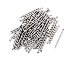 Sourcingmap M2.5 x 40mm 304 Stainless Steel Phillips Round Head Screws Bolt 60pcs
