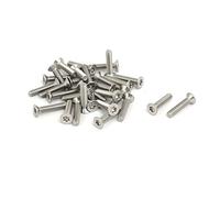 Sourcingmap M2.5x12mm T8 304 Stainless Steel Flat Torx Head Screw 30pcs