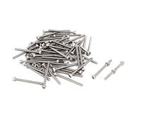 Sourcingmap M2.5x30mm Hex Socket Head Knurled Cap Screws Bolts Nuts Set 50Pcs
