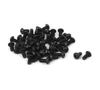 Sourcingmap M2.5x5mm 10.9 Alloy Steel Button Head Hex Socket Cap Screw Bolt Black 50pcs