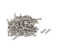 Sourcingmap® M2.9 x 15mm Cross Head Countersunk Self Tapping Screw 100 Pcs