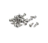 Sourcingmap M2.9x9.5mm 304 Stainless Steel Pan Head Torx Self Tapping Screw T10 Drive 20pcs