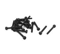 Sourcingmap M2 x 16mm 12.9 Alloy Steel Hex Socket Head Cap Screws Bolt Black 20pcs