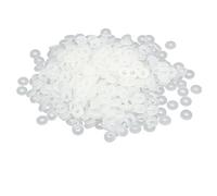 sourcingmap M2 x 5mm x 1mm Nylon Flat Pads Insulating Washers Spacers Gaskets Fastener White 400PCS