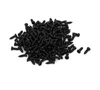 Sourcingmap M2 x 6mm Metal Phillips Round Head Self-Taping Screws Black 250pcs