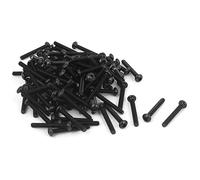 sourcingmap M2x15mm Thread Button Head Hex Socket Cap Screw Bolt 100pcs