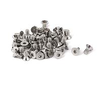 Sourcingmap M2x4mm Hex Socket Flat Head Countersunk Bolts Screw 50pcs