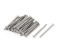 Sourcingmap M3-0.5 x 50mm Fine Thread Phillips Flat Countersunk Head Machine Screws 50pcs