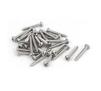 Sourcingmap M3.5x25mm 316 Stainless Steel Metric Phillips Pan Head Self Tapping Screws 30pcs