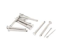 Sourcingmap M3 x 30mm Flat Head 304 Stainless Steel Clevis Pins Fastener 8Sets