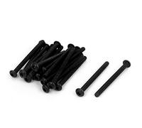 Sourcingmap M3 x 35mm Alloy Steel Hex Socket Button Head Screws Black 20 Pcs