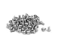 Sourcingmap M3 x 5mm 304 Stainless Steel Button Head Hex Socket Cap Screws Fastener 60PCS