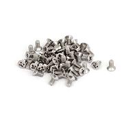 Sourcingmap M3 x 6mm Phillips Flat Head Countersunk Bolts Machine Screws 50Pcs