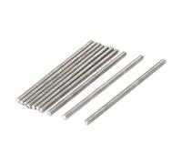 Sourcingmap M3 x 70mm 0.5mm Pitch 304 Stainless Steel Fully Threaded Rods Silver Tone 10 Pcs
