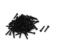 Sourcingmap M3x20mm Screw Cap Point Hex Socket Screws Bolts 100Pcs