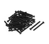 sourcingmap M3x32mm Thread Button Head Hex Socket Cap Screw Bolt 50pcs