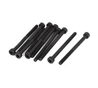 Sourcingmap M3x40mm 12.9 Alloy Steel Hex Socket Screws Partially Threaded Bolt Black 10Pcs
