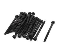 Sourcingmap M3x40mm 12.9 Alloy Steel Hex Socket Screws Partially Threaded Bolt Black 20Pcs