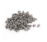 Sourcingmap M3x5mm 0.5mm Pitch Bolts Hex Socket Cap Knurl Head Screws 100pcs