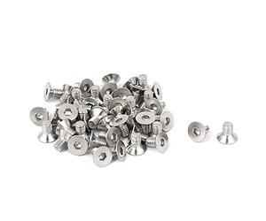 Sourcingmap M3x5mm Hex Socket Flat Head Countersunk Bolts Screw 50pcs
