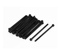Sourcingmap M3x65mm 12.9 Alloy Steel Hex Socket Screws Partially Threaded Bolt Black 25Pcs