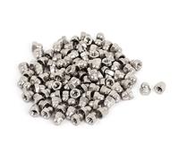 Sourcingmap M4 304 Stainless Steel Dome Head Cap Acorn Hex Nuts Silver Tone 100pcs